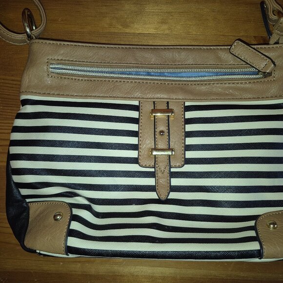 Small stripped crossbody bag purse - Picture 7 of 13